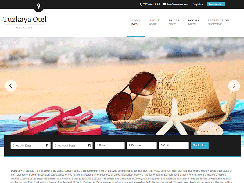 Otel Web Sitesi Paketi
